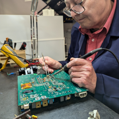 Jack soldering chip into PCB